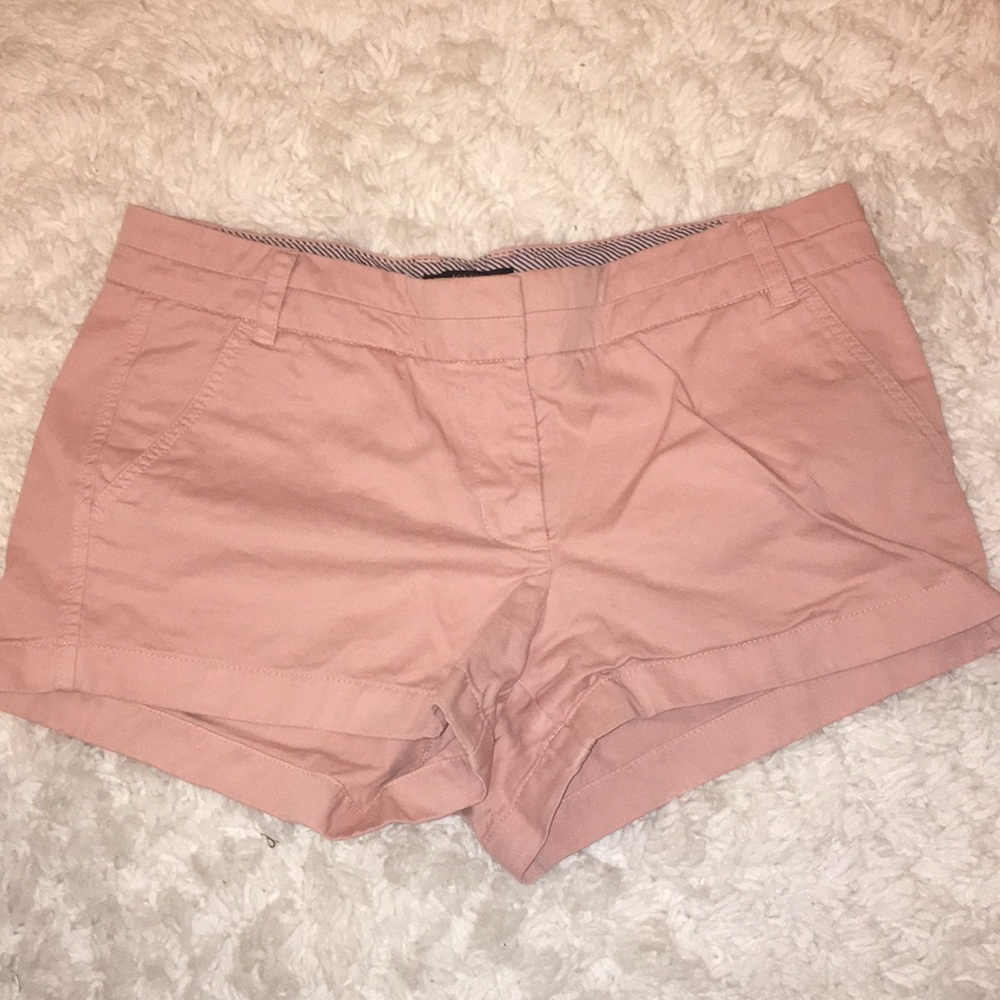 Pink chino shorts